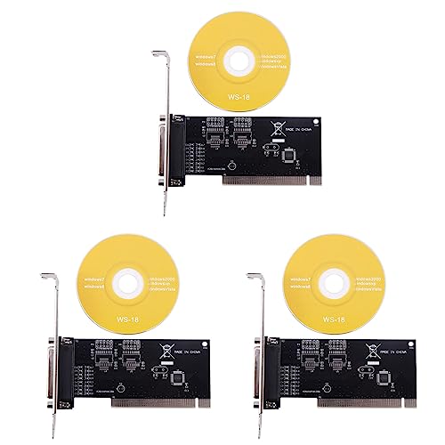 Puerto paralelo DB25 tarjeta PCI LPT adaptador de impresora controladora 3 piezas