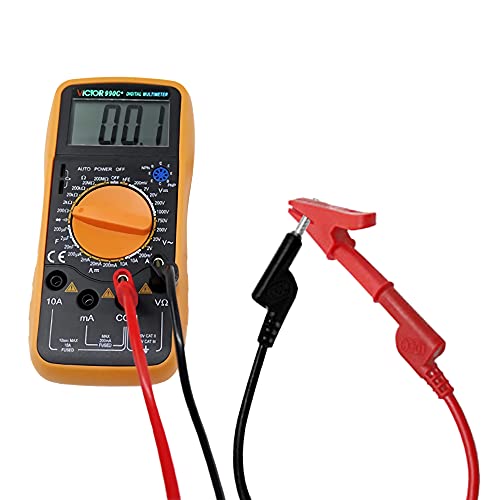 Image of 6pcs Stackable Banana to Banana Plug Test Cable Lead Set with 4mm Socket Banana Jack Copper Alligator Clips （4 Clips） 2 Test Wires Included, for Multimeter Leads, Electrical Test Leads 1000V Max 19A