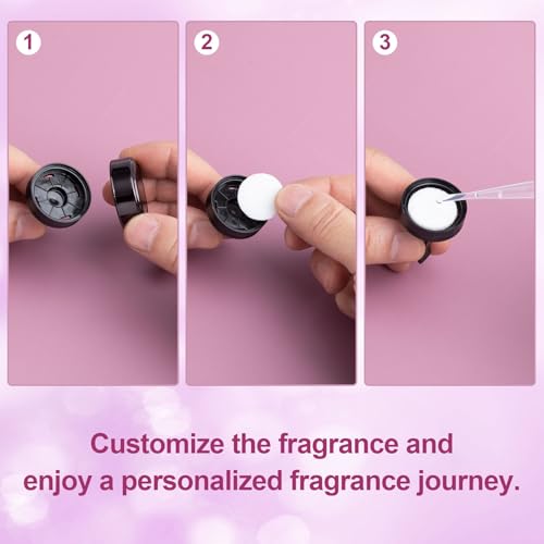 Image of HINZIC 30Pcs Random Color Car Air Freshener Refill Felt Pads, 22x3.7mm Unscented Air Freshener Replacement Round Oil Perfumes Refill Tablets for Car Diffusers Air Freshener Vent Clips