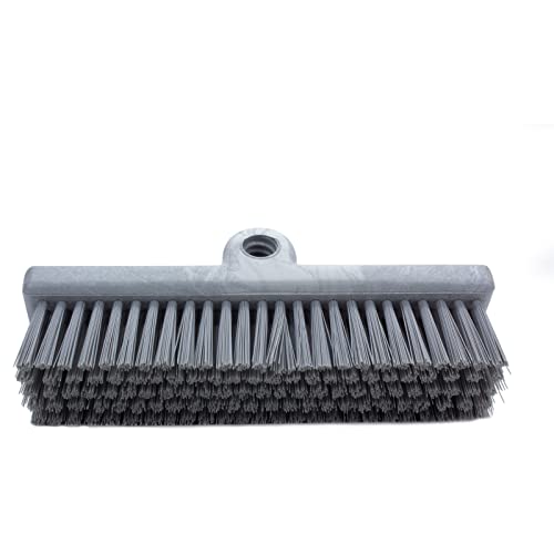 Image of SPARTA 40423EC23 Plastic Floor Scrub Brush, Wall Brush, Equipment Brush With Nonabsorbent Bristles For Industrial Kitchens, Hospitals, Commercial Cleaning, 10 Inches, Gray, (Pack of 2)