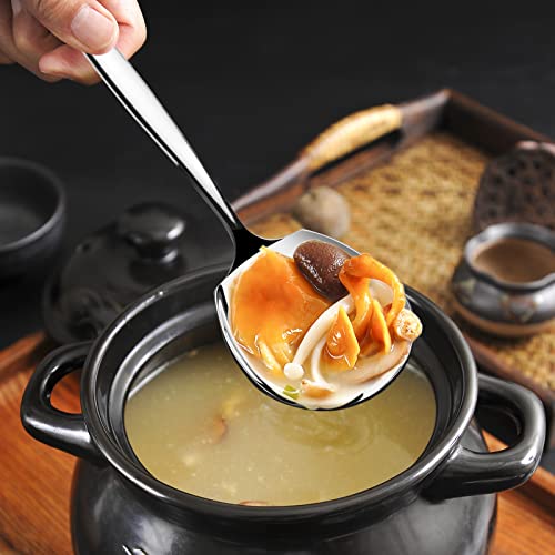 Rinboat 12-Piece Large Serving Spoon, Stainless Steel Buffet Serving Spoon #TOP6