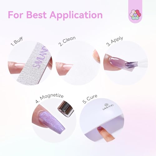 Image of SAVILAND One Step Gel Nail Polish Pens, 12 Colors 3-in-1 Jelly Cat Eye | 3-in-1 base, color & top gel with precision twist dispensing, jelly cat-eye finish & beginner-friendly use