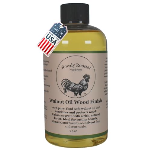 Comparison: Best Oil For Wooden Spoons 4 Refined Walnut Oil for Wooden Kitchen Items and More-Premium Wood Finish, Conditioner & Sealer, Food Safe, Long-Lasting, Protects and Seals. Light Color - USA Made (9 fl.oz)