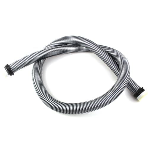 Premium Tuyau d'aspirateur Compatible avec Progress, Rowenta | Longueur : 1,80m | avec système de clic | Diamètre : 32 mm intérieur | Couleur : Argent | Tuyau...