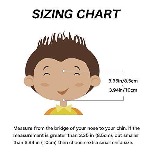 Vaincre Kids Snorkel Mask, 180° Snorkeling Gear For Kids With Panoramic View Anti-Fog, Anti-Leak With Adjustable Head Straps - See Larger Viewing Area Than Traditional Masks For Kids (Blue, Xs) #TOP1