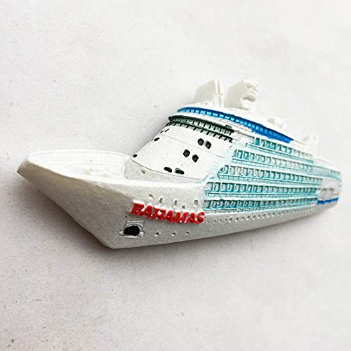 Imán decorativo 3D barco crucero Bahamas miniatura 2