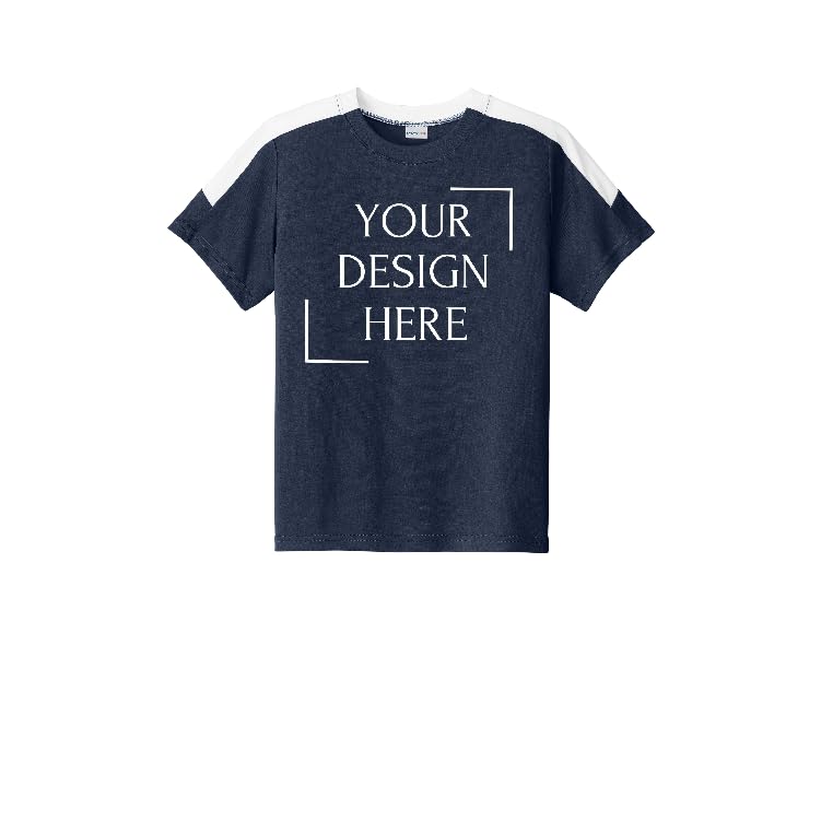 Custom Front & Back Print Sport-Tek Performance T-Shirt with Your Image for Men, Women and Kids