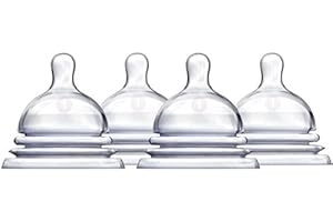 Munchkin Latch Natural Movement Baby Bottle Nipples, Stage 1