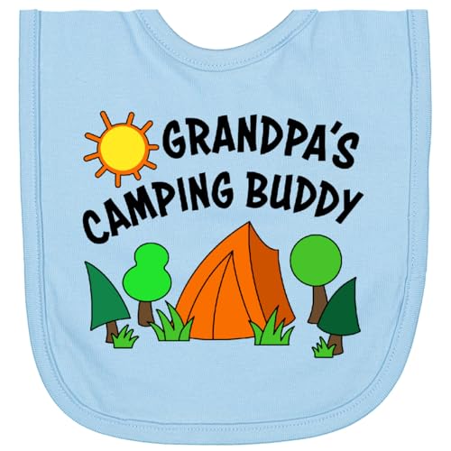 inktastic Grandpa's Camping Buddy Newborn Bib