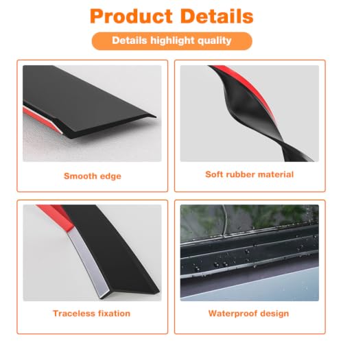 Image of HASTHIP 1M /39 Window Water Stopper Silicone Door Gap Filler SelfAdhesive