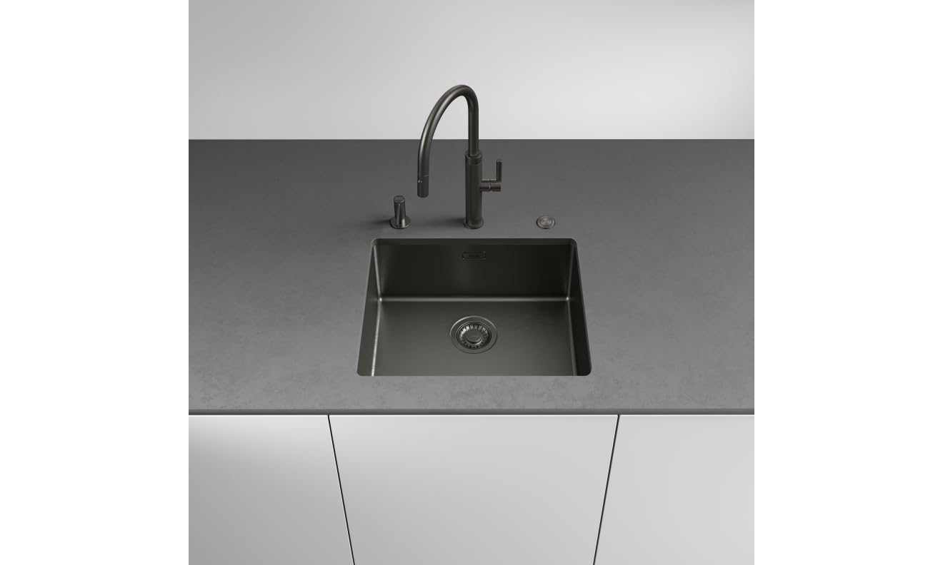 Franke 115.0711.555, Grifo de cocina Mythos Masterpiece pull-out spray, Anthracite