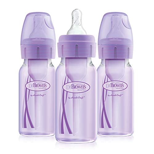 Dr. Brown’s Options+ Anti-Colic Baby Bottles - Lavender - 4oz - 3pk - 0m+