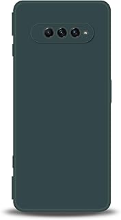 Compatible avec Coque Xiaomi Black Shark 4/4 Pro avec Protection de l'appareil Photo Coque en Silicone Liquide Résistant aux Rayures Antidérapant Antichoc Fine en TPU-Vert