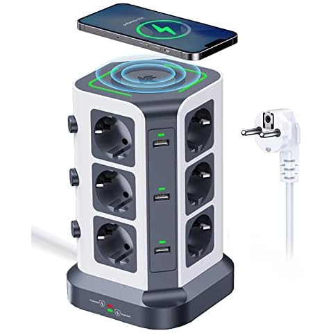 KOOSLA Multiprise 15W Chargeur sans Fil Cover