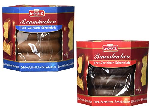 Lambertz Baumkuchen Zartbitter und Vollmilch Schokolade 2 x 300gr.