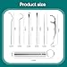 Stainless Steel Toothpick Set, Reusable Metal Toothpicks Cleaning Kit with Holder, Dental Picks Metal Dental Kit Oral Care Tools Toothpicks Pocket Set for Outdoor Picnic Camping Traveling (7 Pcs/Set)