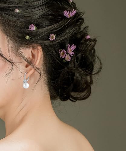 Pearl Earrings for Women 925 Silver Freshwater Real Pearl Drop Dangling Earrings for Birthday Christmas Anniversary4