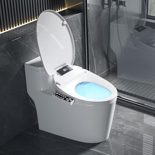 Image of XCQQ Electric Heated Bidet Toilet Seat, Round, S9BR
