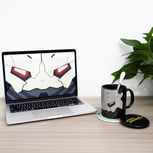 Conjunto de canecas de 325 ml para Cyberpunk Edgerunners - Caneca de café de cerâmica anime de 4 peç