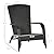 Outsunny Patio Wicker Adirondack Chair, Outdoor All-Weather Rattan Fire Pit Chair w/Soft Cushions, Tall Curved Backrest and Comfortable Armrests for Deck or Garden, Cream White