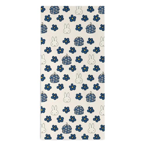 ミッフィー 花柄 フェイスタオル 速乾 吸水 大きめ ふわふわ 柔らかい 毛長 厚手 35x73cm 柔らか 耐久性 家庭用/出張/ギフト かわいい キャラクター グッズ