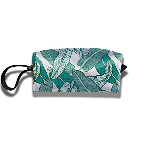 Preisvergleich Produktbild Kosmetikempfangstasche Schreibwarenbeutel - Frische Bananenblätter Aufbewahrungstasche für Kosmetikempfangstaschen