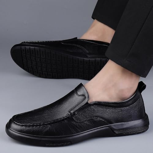 Mens Oxfords Shoes Leather Shoes Slip-ons Business Office Wedding Business Casual Men's Dress Shoes4