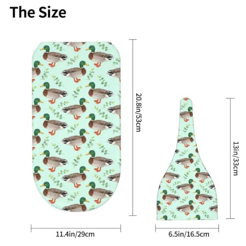 Image of Mallard Duck Baby Stuff Swaddle Blanket with Hat, Newborn Blanket Set