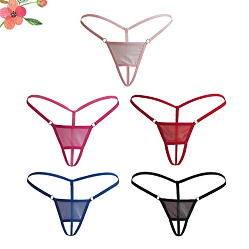 Calcinha fio dental feminina sexy PRETYZOOM calcinha fio dental T nas costas calcinha calcinha biquí