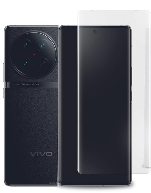 Glaxx Scratch Proof UV Glue 5D Full Tempered Glass for Vivo X90 Pro 5G (Clear) Full Screen Protector with Easy Installation Kit