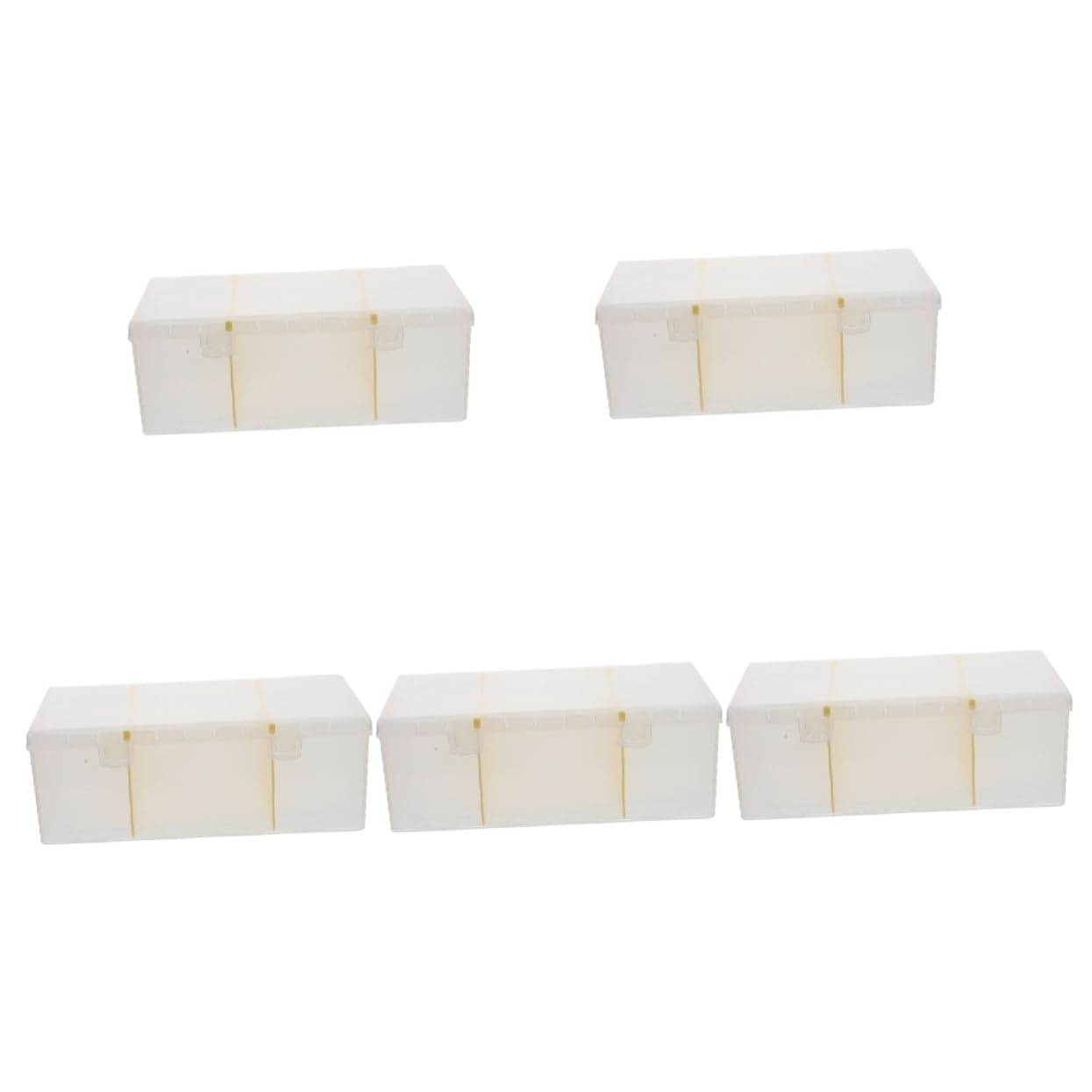 Lurrose 5Er Packung storage boxes aufbwahrungs-box Kartenspiele Tragbarer Behälter für Bürokarten Visitenkarten-Organizer für den Schreibtisch Kartenhalter fürs Büro Plastik Transparent