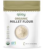 Quay Naturals Organic Millet Flour 2lb | USA-Grown & Milled | Stone-Ground, Gluten-Free, Non-GMO | Vegan, Paleo, High Fiber
