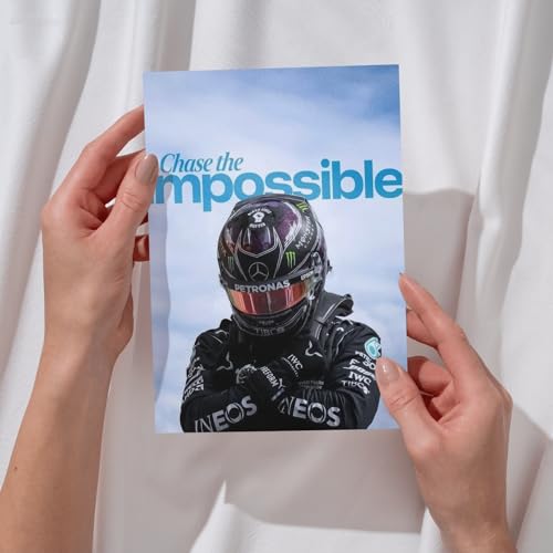 Image of Posters Inc Sports F1 Cars Motivational Posters for Wall A4 Size Aesthetic Setup 300 GSM Matte Paper Pack of 6 Automotive Motorsport Decor for Boys Gaming Room, Bedroom, Home & Office with Adhesive