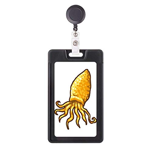 Porte-badge rétractable pieuvre jaune pour ne plus perdre son pass pro
