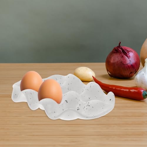 Bandeja de cerámica para huevos con diseño único exclusivo para una cocina sofisticada 7