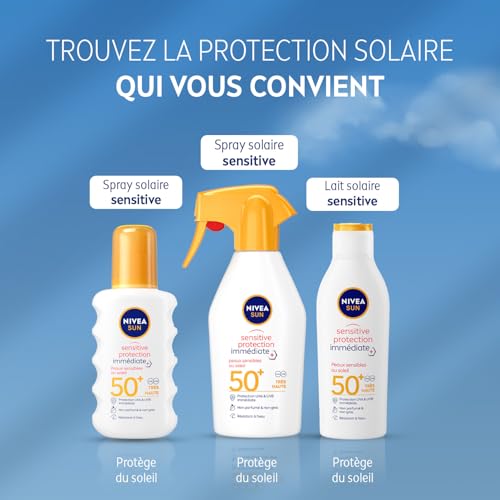 Nivea lait solaire peau sensible spf50 200ml - vue 7