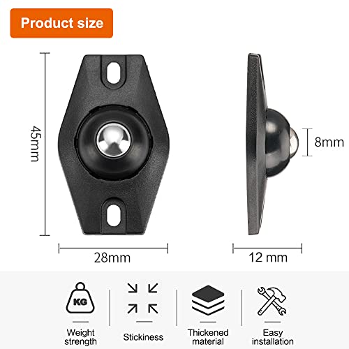 20 Pezzi Ruote a Sfera per Mobili Autoadesivo