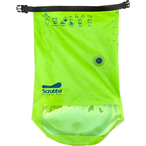 Scrubba Wash Bag MINI Ultra-Compact Washing Machine - Ideal for Travel, Camping & Hiking | Portable Washer & Dry Bag, 50% smaller than original Scrubba