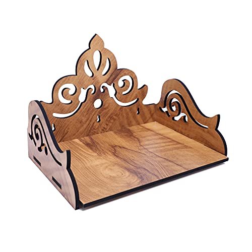 Image of Pooja Mandir for Home - Wooden Temple for Home Shop Office, Puja Mandir Pooja Stand for Home Wall Mounted