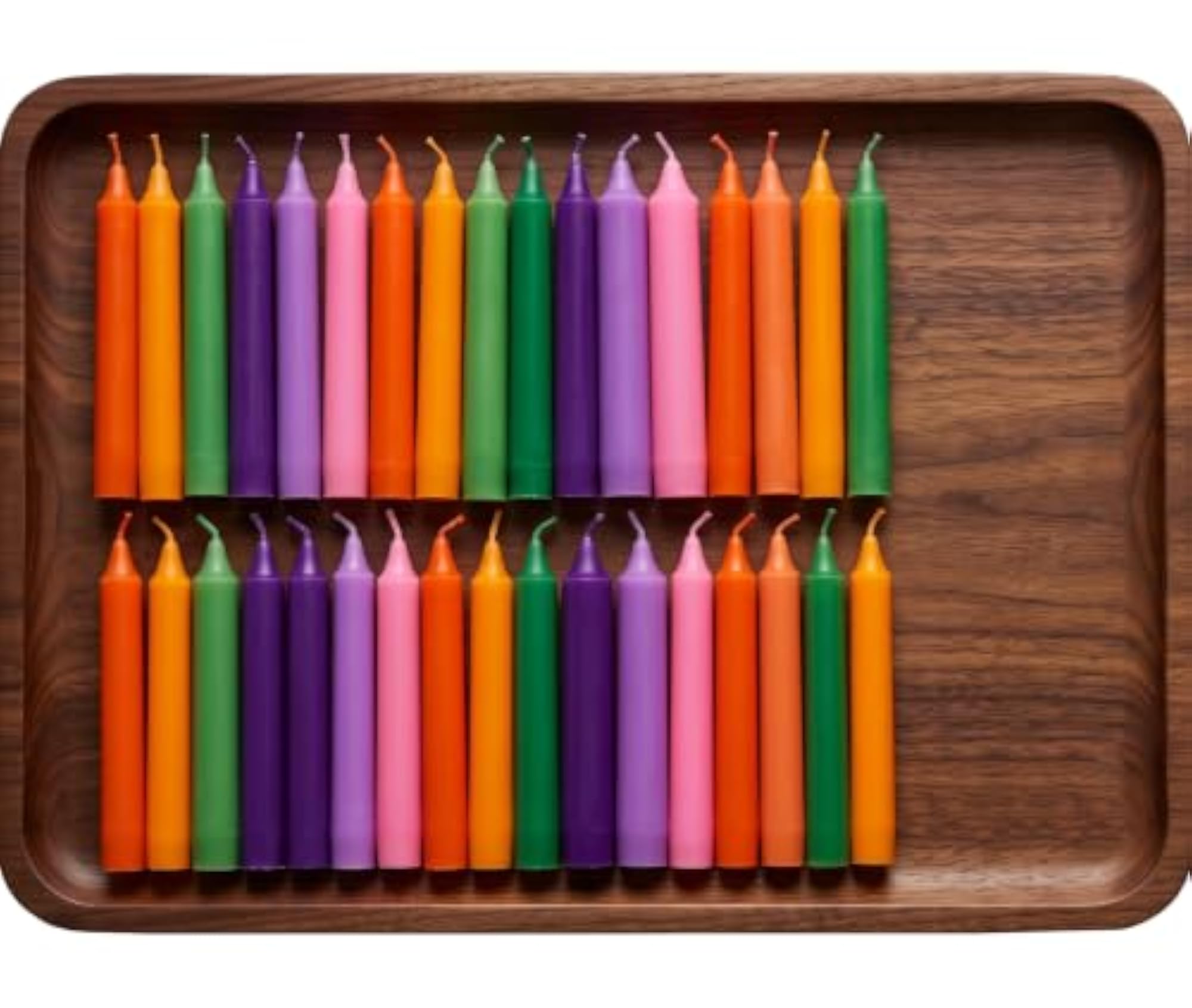Spell Chime Candles, 24 Piece Multi Colour Pack