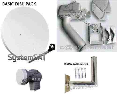 1m BASIC MOTORISED SATELLITE DISH 1.2 MOTOR & LNB - Systemsat