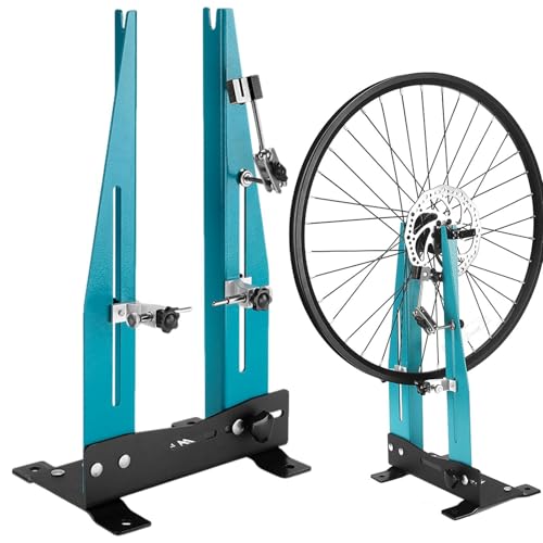 自転車修理スタンド ? 精密ホイールアライメント、調整可能なツルーイングマウント、耐久性のあるフレームツール |マウンテンロードバイクワークショップアクセサリー、ガレージサイクリング用のプロの自転車メンテナンス機器