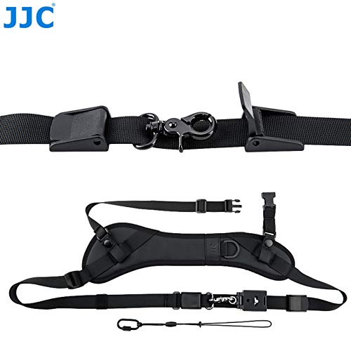 Jjc Ns-Pro1M Adjustable Quick Release Sling Strap, Cross Body Strap, Camera Strap, Rapid Shoulder Neck Sling Strap Belt, Breathable & Comfortable Shoulder Pad, Arca Swiss Type Qr Plate Strap Eyelet #TOP1