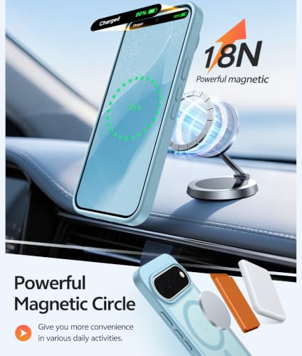 Image of FNTCASE for Google Pixel 11 Pro Case / Pixel 11 Case, with Screen Protector | Fit for Magsafe, Translucent Matte, 14FT Military Grade Drop Protection, Shockproof Protective Phone Cover, Teal