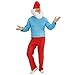 Produktbild NET TOYS Papa Schlumpf Kostüm Großer Zwerg XL 54/56 Schlumpfkostüm Vater Schlümpfe Comic Verkleidung Zwergenkostüm Erwachsene Herrenkostüm Fasching