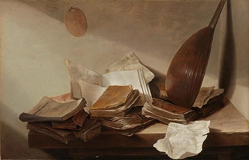 Toile de Jan Davidsz De Heem 60x90cm nature morte aux livres