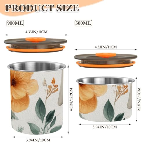 Envase hermético para café de acero inoxidable 500 ml miniatura 3