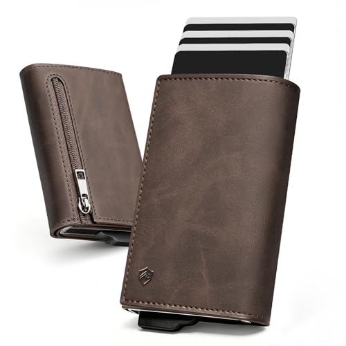 Porte carte homme pour le quotidien et le bureau marron YESIIW