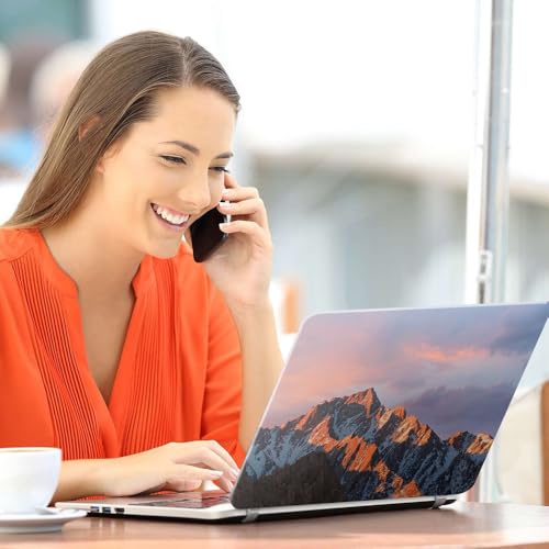 Image of GalaxsiaMountains Top+Wrist Pad Vinyl Laptop Skin /Sticker /Cover Upto 15.6 Inches Laptops Laminated-Removable-HD Quality Compatible for Hp-Dell-Sony-Lenovo-Asus etc.(15x10 Inches)