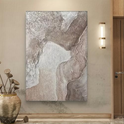 Láminas de arte abstracto para transformar paredes vacías con diseño nórdico gris 2